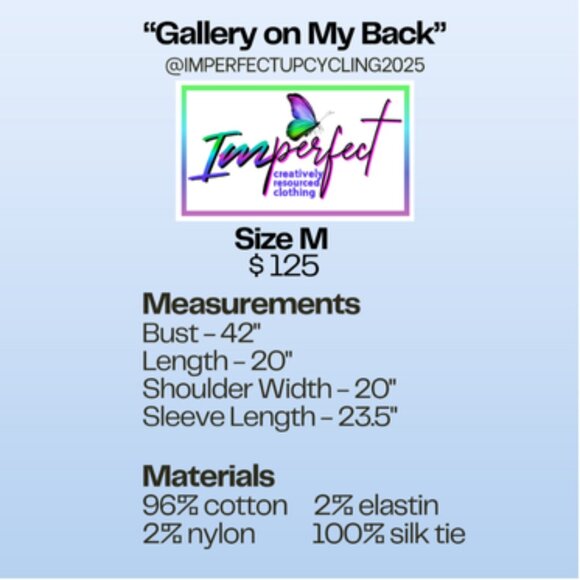 Upcycled Van Gogh tribute denim jacket - Picture 2 of 2